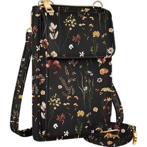 NEW Floral Crossbody Cell Phone Purse